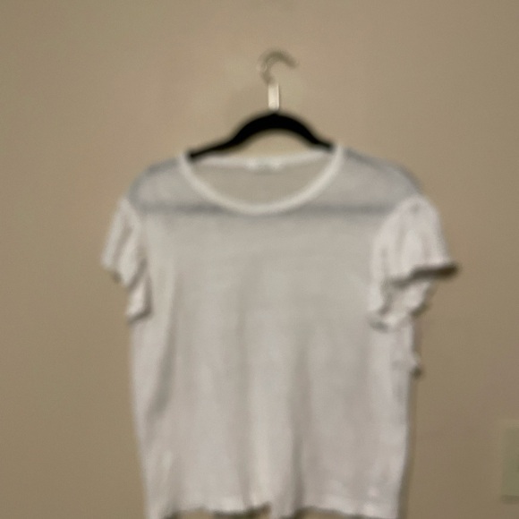 A.L.C. LILO White Linen Tee Size Small - Picture 2 of 8